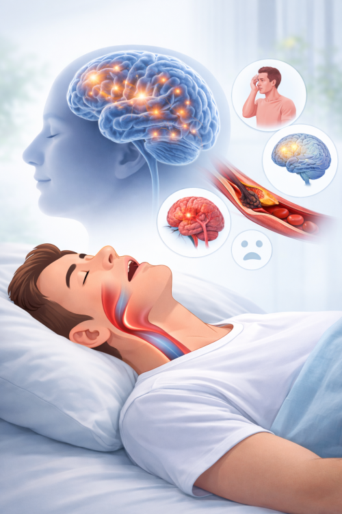 Πώς η Αποφρακτική Άπνοια Ύπνου Επηρεάζει τον Εγκέφαλο και το Νευρικό Σύστημα